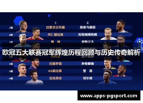 欧冠五大联赛冠军辉煌历程回顾与历史传奇解析