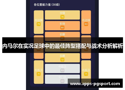 内马尔在实况足球中的最佳阵型搭配与战术分析解析
