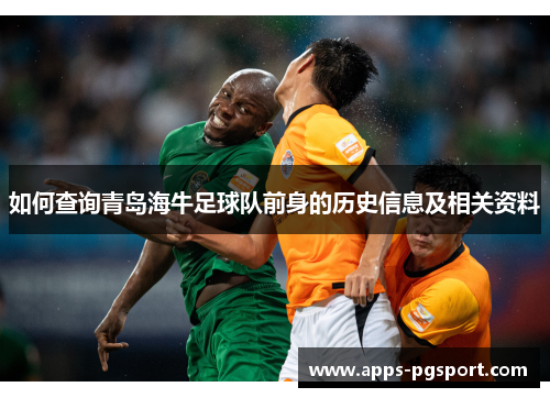 如何查询青岛海牛足球队前身的历史信息及相关资料